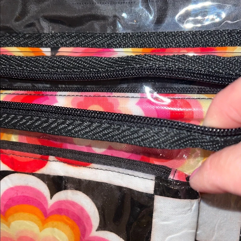 Colorful Floral Hanging Organizer with clasp closure